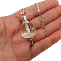 Thumbnail for Clear Quartz Ball Pendulum #SK6207