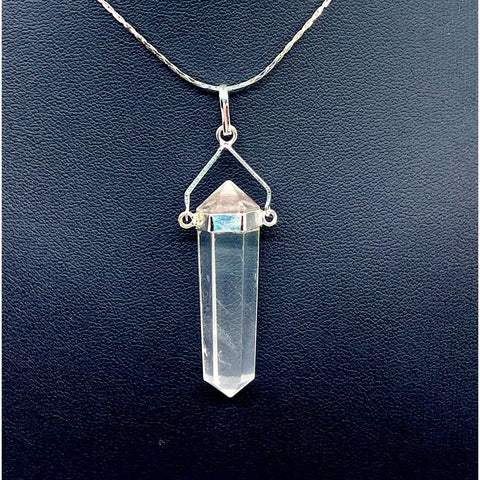 Clear Quartz Swivel Pendant (8g) #SK6274 - $8.95