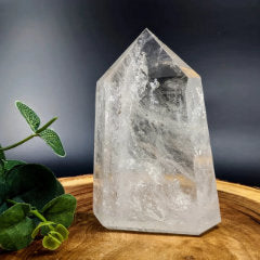 Clear Quartz Crystal for Gemini - Natural point specimen showing clarity and transparency