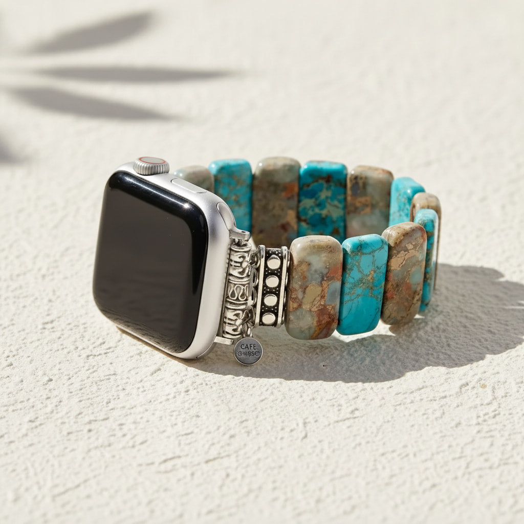 Coastal Jasper Stretch Apple Watch Strap #BC0534