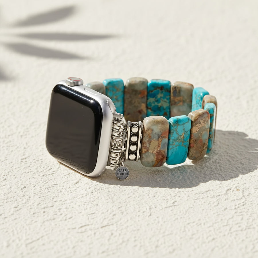Coastal Jasper Stretch Apple Watch Strap #BC0534