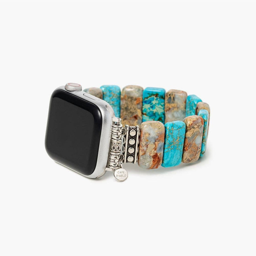 Coastal Jasper Stretch Apple Watch Strap #BC0534
