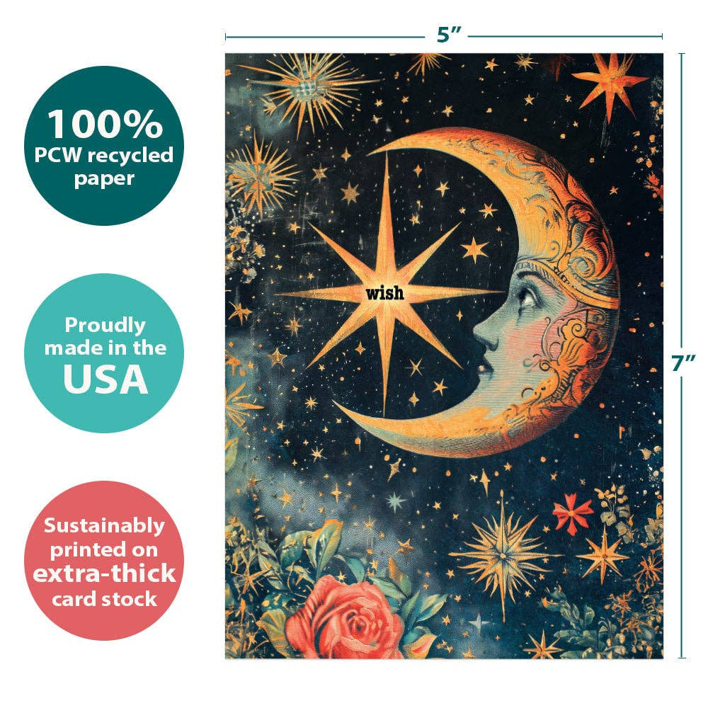 Crescent Moon Wish Birthday #22248 - $4.50
