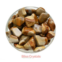 CROP CIRCLE Flint Tumbled Stone aka Crop Circle Stone