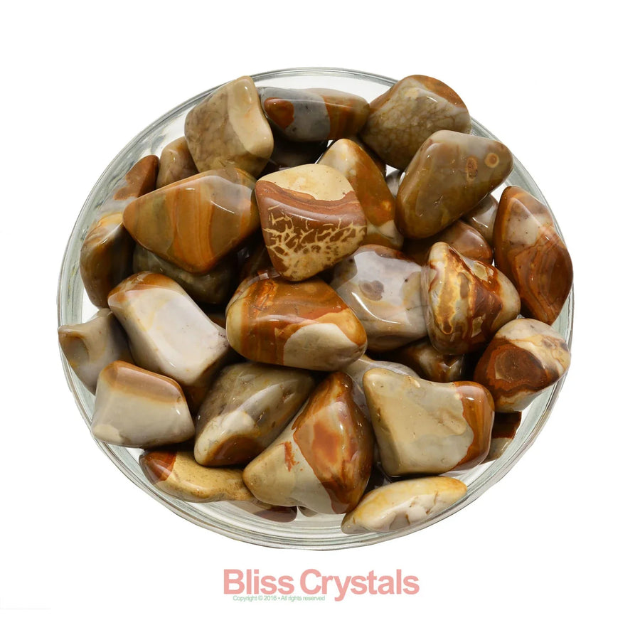 CROP CIRCLE Flint Tumbled Stone aka Crop Circle Stone