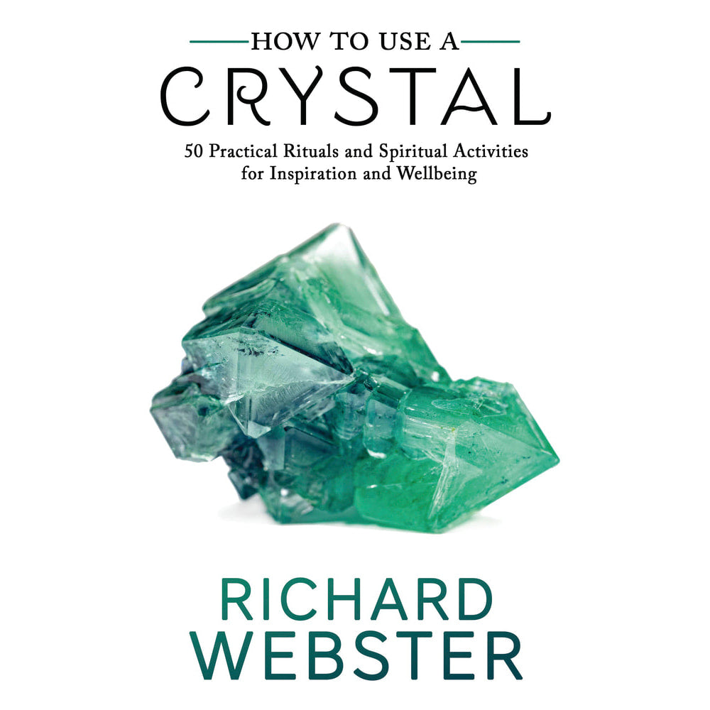 Cover of ’How to Use Crystals’ book #LV3514 with vibrant crystal illustrations