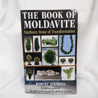The Book of Moldavite Crystal Book by Robert Simmons showcasing bliss crystals images
