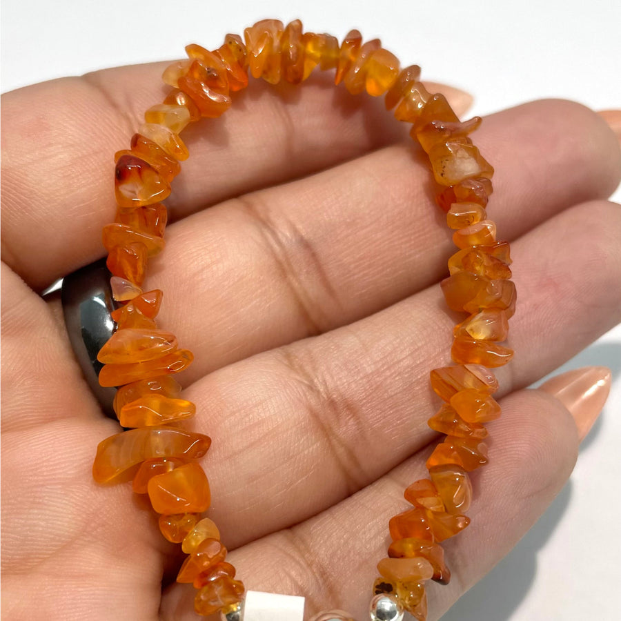 Crystal Chip Adjustable Chain 6’’ Bracelet #J801