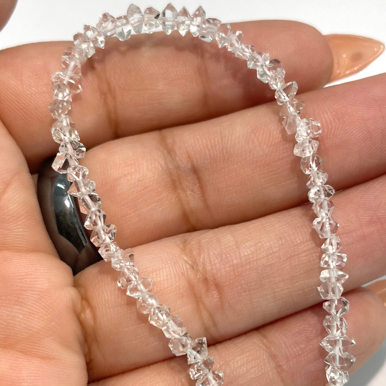 Crystal Chip Adjustable Chain 6’’ Bracelet #J801