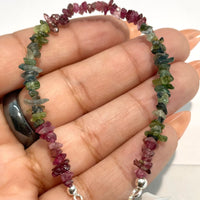 Thumbnail for Crystal Chip Adjustable Chain 6’’ Bracelet #J801