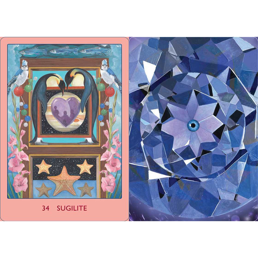 Sugilite-themed tarot card from Crystal Clear Oracle by Nadine Gordon-Taylor LV7300
