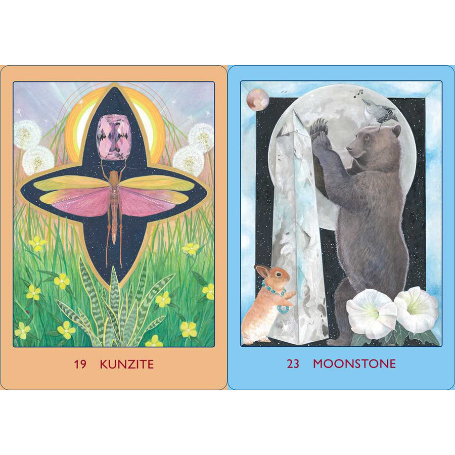 Two tarot cards from the Crystal Clear Oracle by Nadine Gordon-Taylor