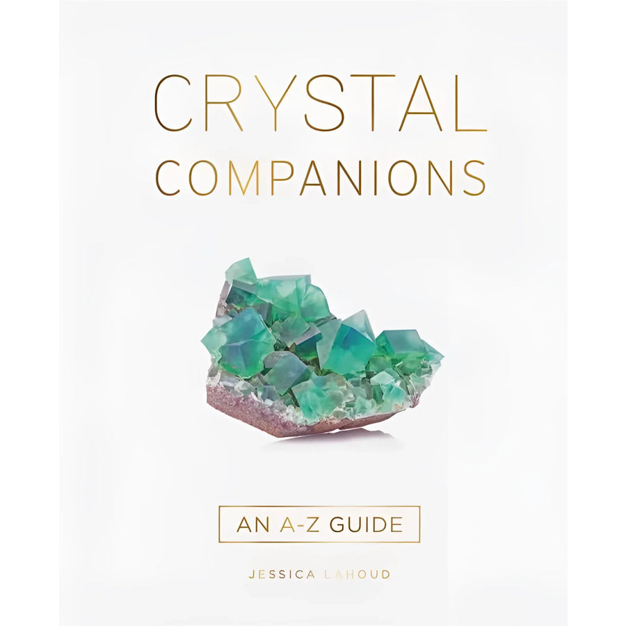 Book cover with green crystal from Crystal Companions by Jessica Lahoud #LV7316