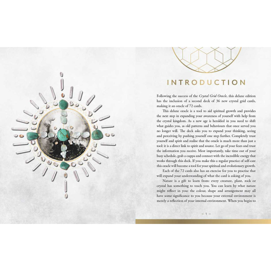 Introduction to a Crystal Grid Oracle Deck Deluxe Edition by Nicola McIntosh