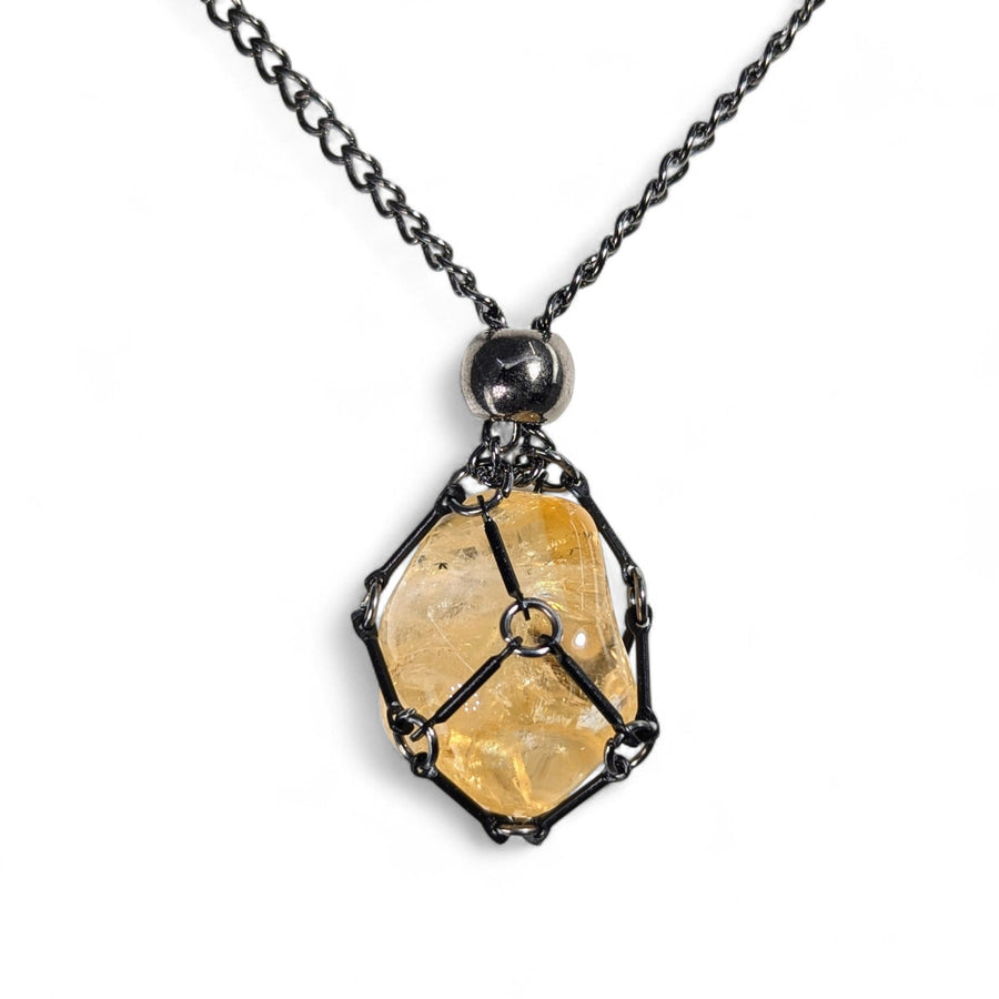 Crystal Holder Necklace Large 24’’ - Select Color (stone