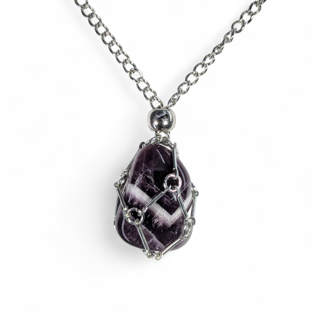 Crystal Holder Necklace Large 24’’ - Select Color (stone