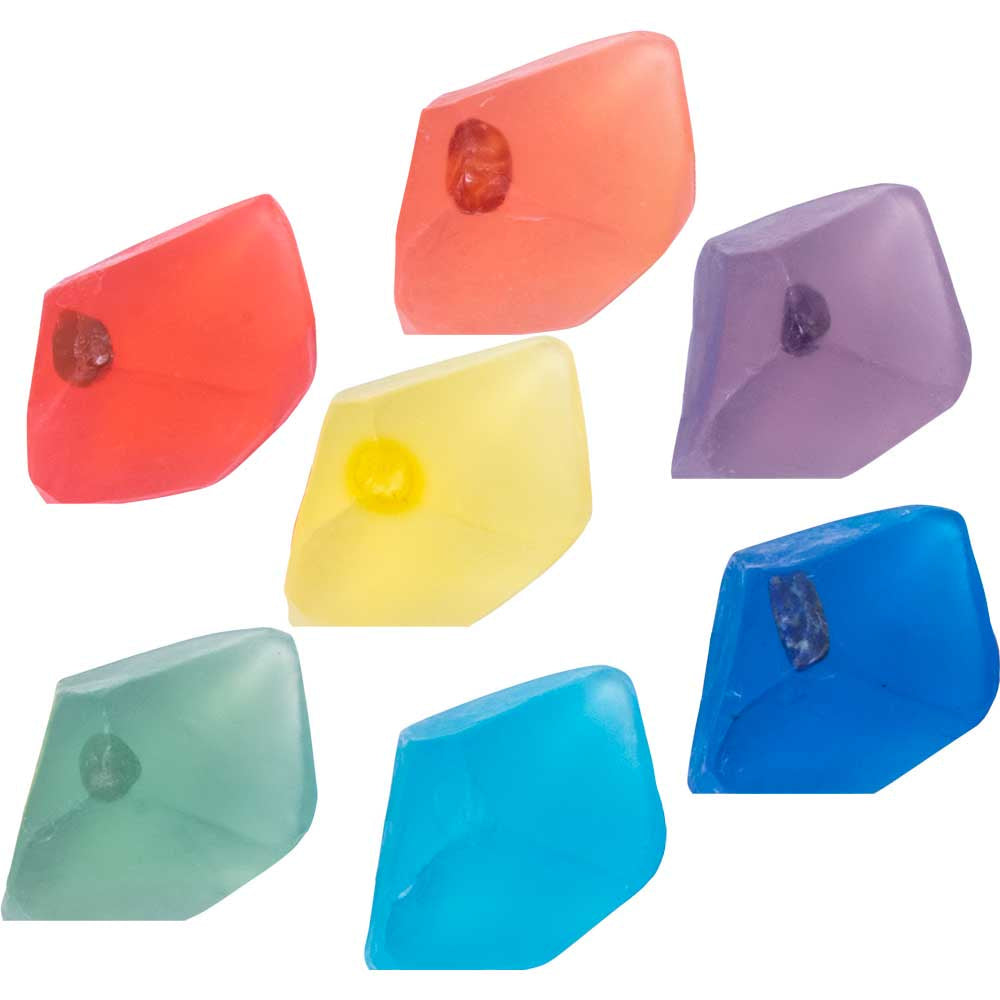 Crystal Infused Soap 7 Chakras (Set of 7) #70013 $44