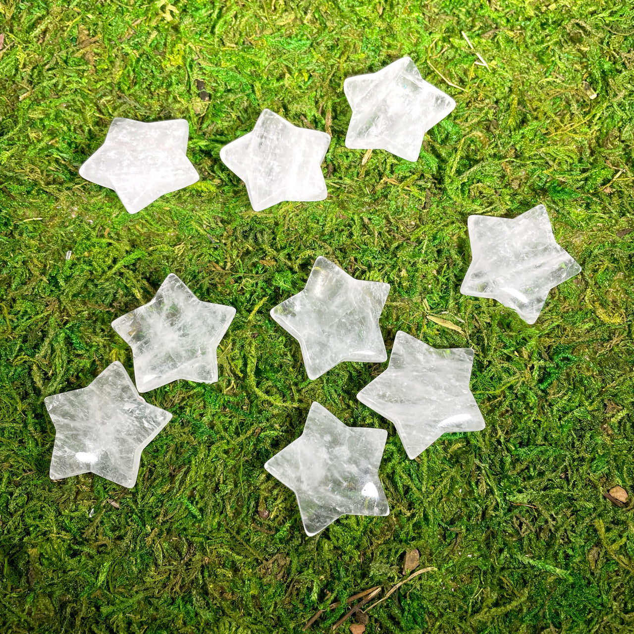 Star-shaped ice pieces in a scattered pattern for Crystal Moon & Star #C039, item tier benefits