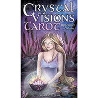 Tarot card deck box displaying mystical artwork from Crystal Visions Tarot #LV4402