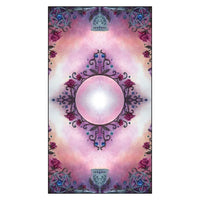 Glowing white orb with purple and blue flourishes for Crystal Visions Tarot #LV4402