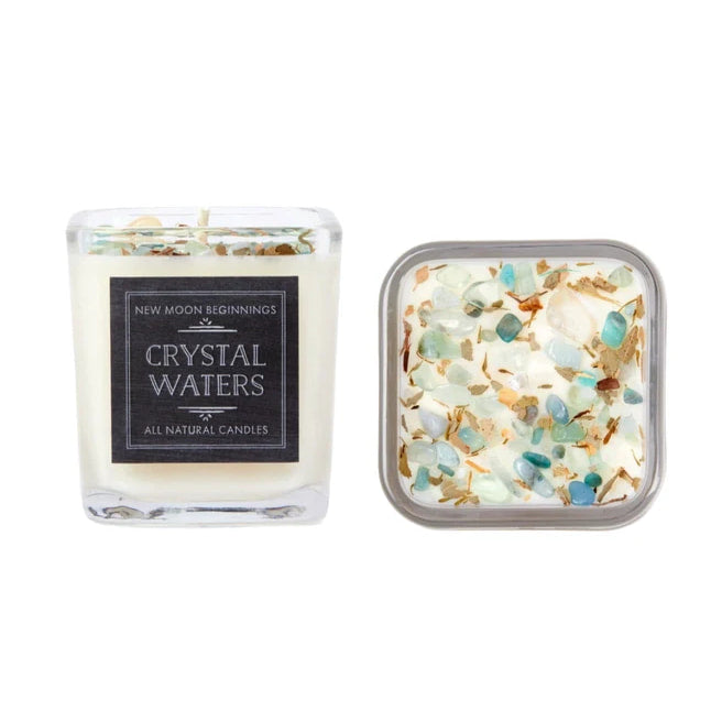 Crystal Waters: Ritual Candles Soy Candle Crystal Candles: