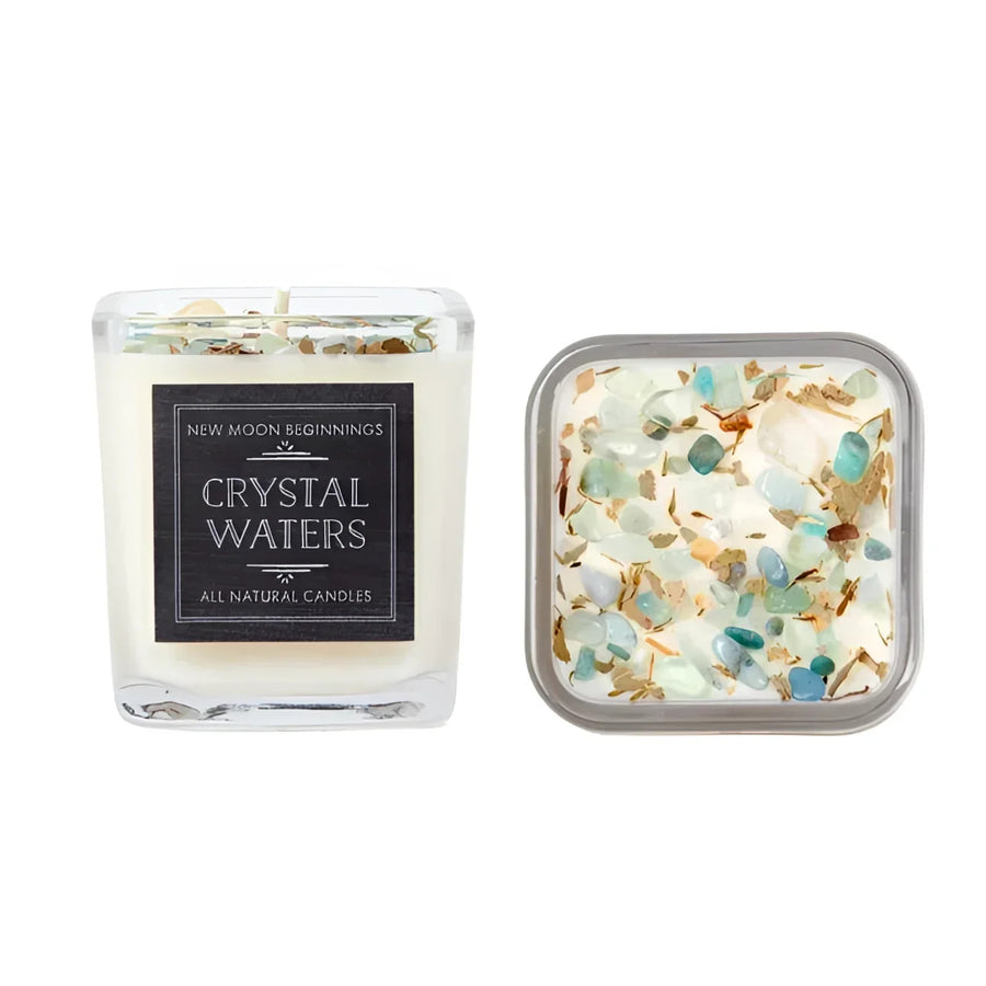 Crystal Waters: Ritual Candles Soy Candle Crystal Candles: