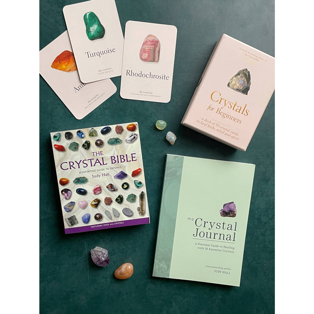 The Crystal Bible by Judy Hall on Crystals For Beginners Oracle Deck LV9582