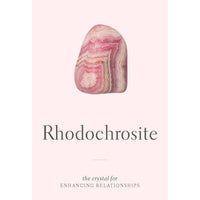 Smooth pink and white rhodochrosite stone with swirling bands in Crystals For Beginners Oracle Deck LV9582