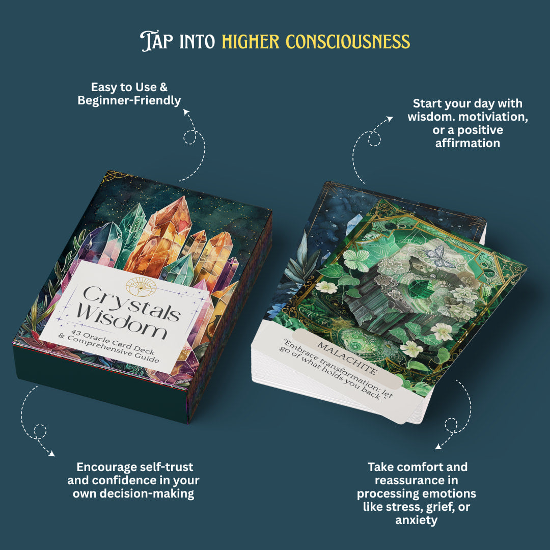 Crystals Wisdom Oracle Card Deck #LV9770 - $24.95