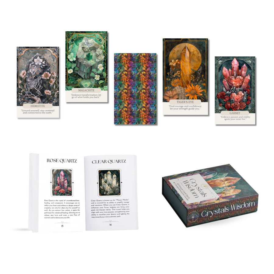 Crystals Wisdom Oracle Card Deck #LV9770 - $24.95