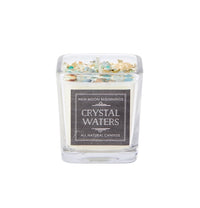 Thumbnail for Crystal Waters: Ritual Candles, Soy Candle, Crystal Candles: 7.5oz Square Glass #LV5341