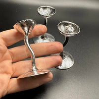 Mini Silver Chalice Sphere Holder Stand #BC0574