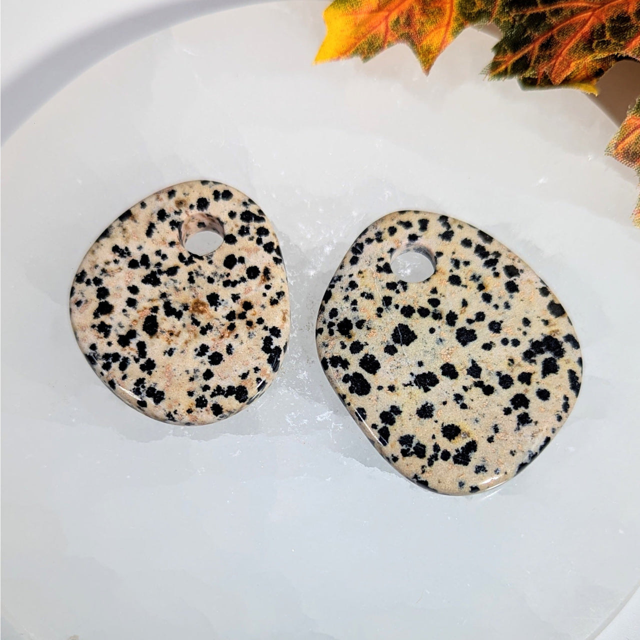 Dalmation Jasper 1.6 - 2’’ Pendant #BC0052 - $25