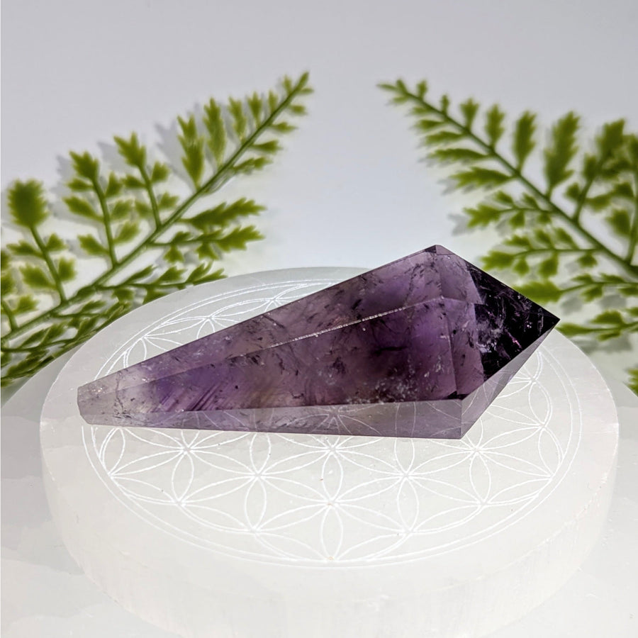 Dark Amethyst 3’’ Scepter Wand #BC0858 faceted crystal point