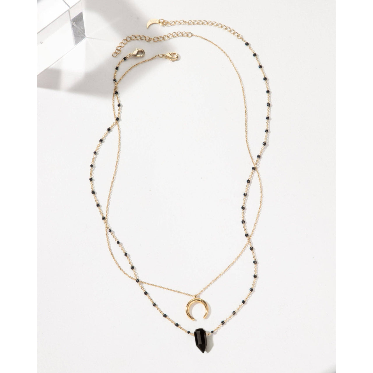 Dark Moon Onyx Necklace Set - Black Onyx #LV9100 - $64