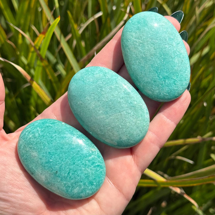 Amazonite Palm Stone #BC1270