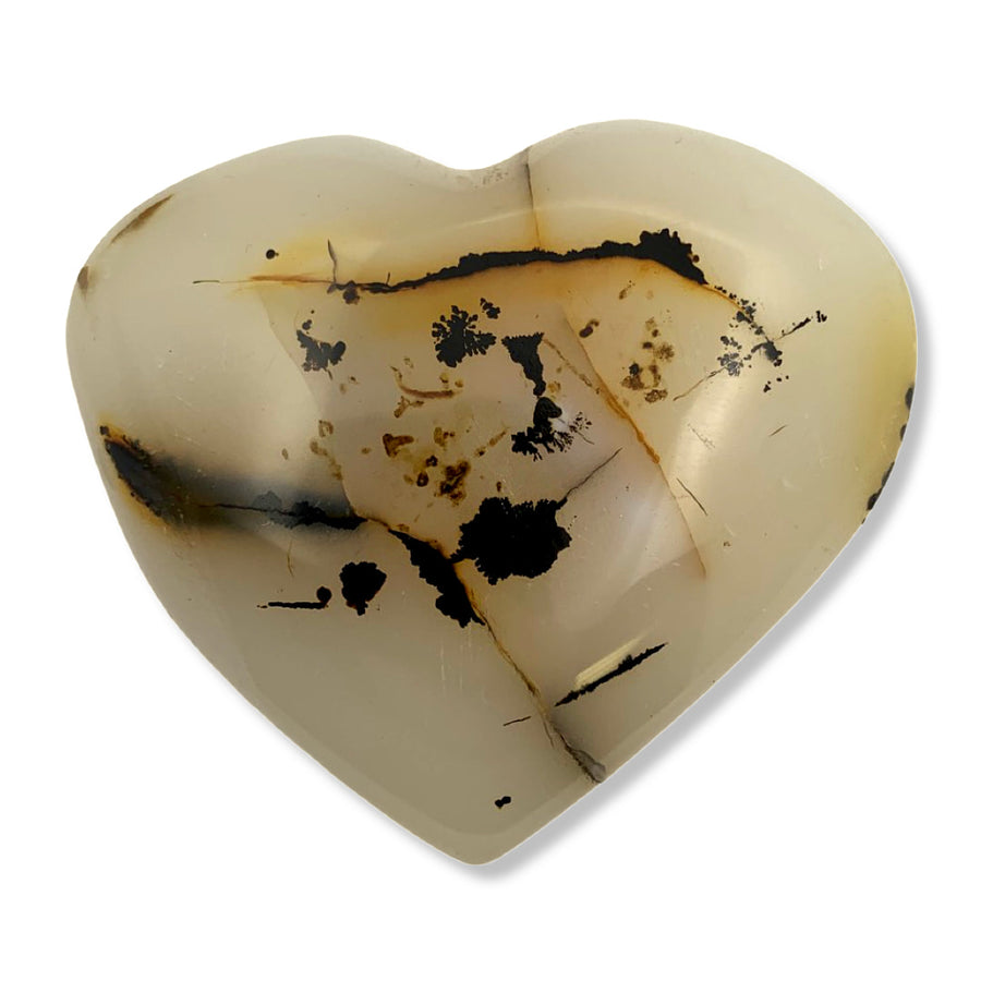 Dendrite Agate Heart (2.2/76g) #SK3935