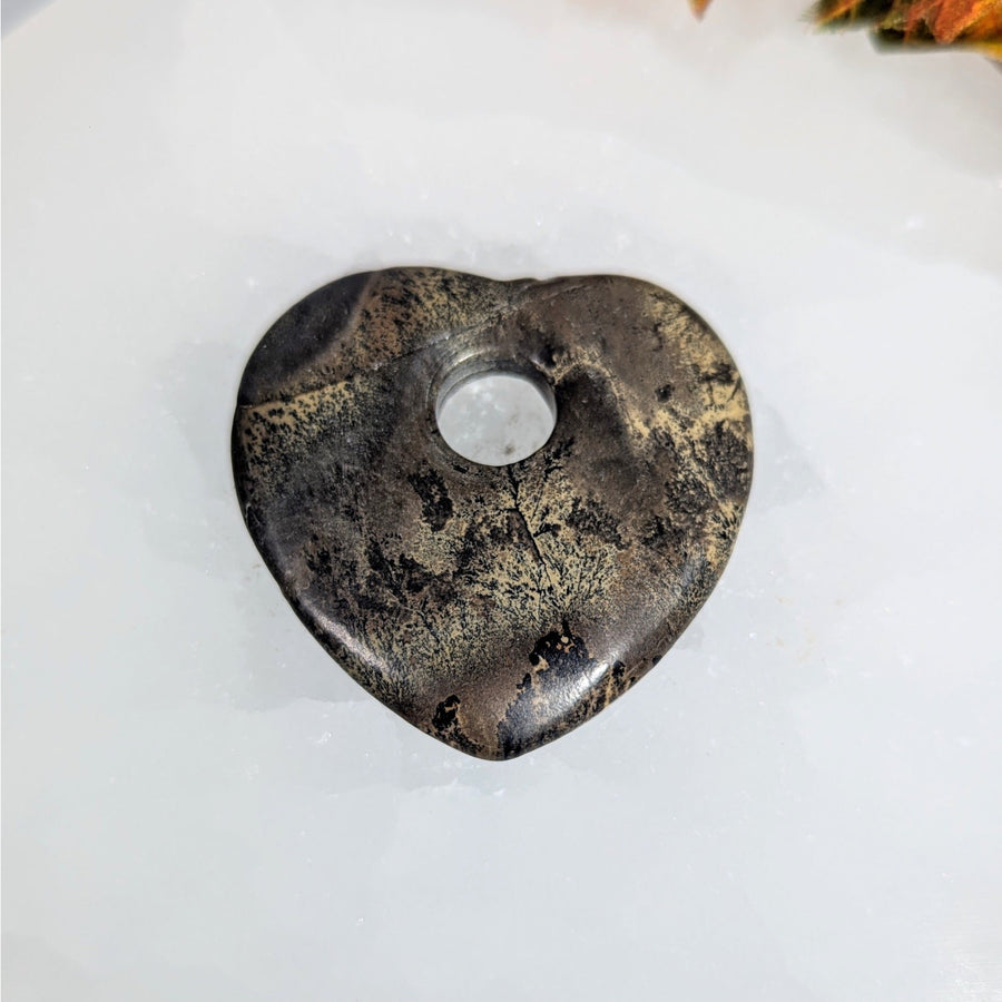 Dendritic Jasper 1.7’’ Heart Pendant #BC0051 - $25