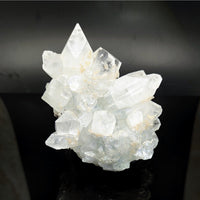Clear and cloudy White Quartz Crystals cluster from Diamond Apophyllite 4.2 inch Natural Cluster
