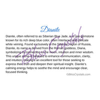 Dianite Crystal Information Card Double sided #HC186 $1.25