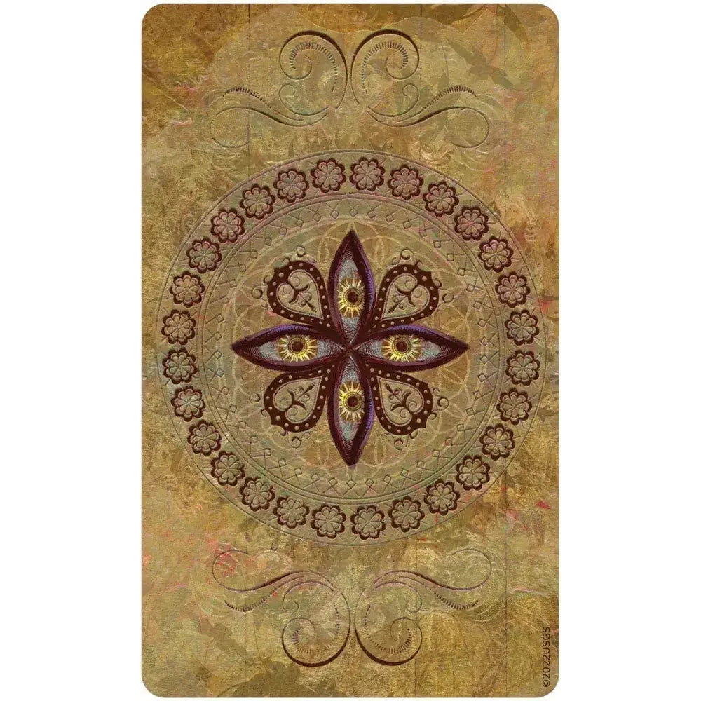 Divine Nature Oracle Deck LV9578 purple gold mandala tarot card