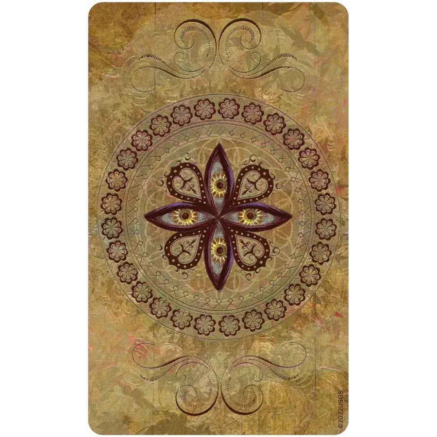 Divine Nature Oracle Deck LV9578 purple gold mandala tarot card