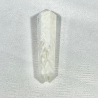 Thumbnail for Clear Quartz Double Terminated Drilled Point Hexagonal Wand Pendant #J899