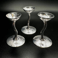 Mini Silver Chalice Sphere Holder Stand #BC0574