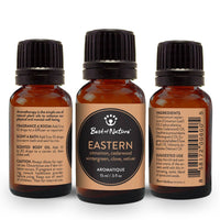 Three 15ml Eastern Aromatique essential oil blend bottles by Best of Nature
