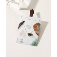 Emerald Delicate Gemstone Silver Necklace #LV9109 $39