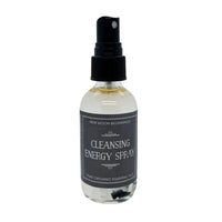 Thumbnail for Clear glass bottle with black spray top for Energy Cleansing Protection Spray