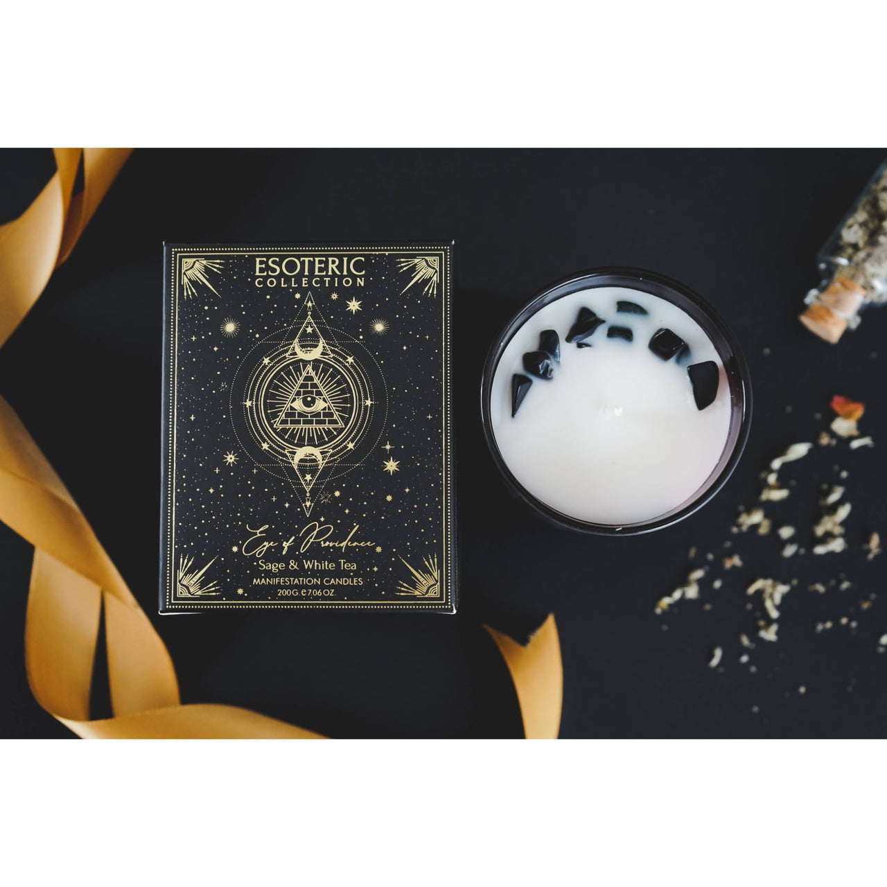 Esoteric Gem Candle - Eye of Providence Sage & White Tea