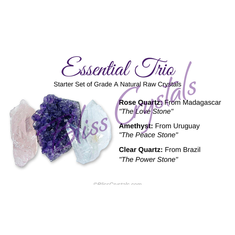 Essential Trio Crystal Information Card Double sided #HC188