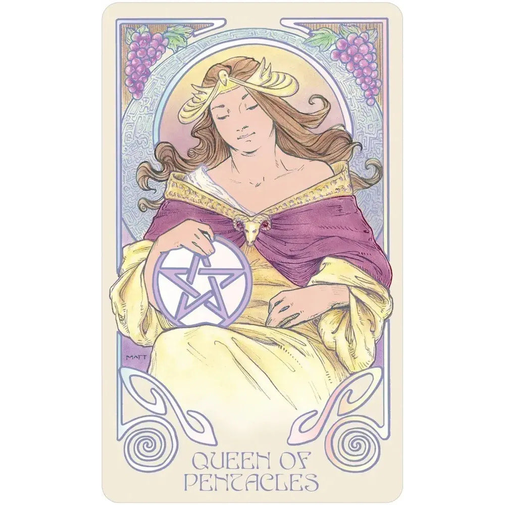 Ethereal Visions Tarot Luna Edition Queen of Pentacles card LV9579